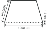 Лист нержавеющий  1,5х1000х2000 мм.  AISI 430 (12Х17) холоднокатаный,  рифленый,  чечевица, давленный