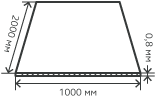 Лист нержавеющий  0,8х1000х2000 мм.  AISI 316 холоднокатаный,  матовый