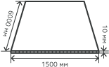 Лист нержавеющий  10х1500х6000 мм.  AISI 321 (08Х18Н10Т) горячекатаный,  матовый