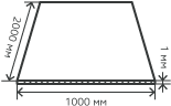 Лист нержавеющий  1х1000х2000 мм.  AISI 304 (08Х18Н10) холоднокатаный,  просечно-вытяжной (ПВЛ)