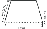 Лист нержавеющий  12х1500х6000 мм.  AISI310S (10Х23Н18) горячекатаный,  матовый